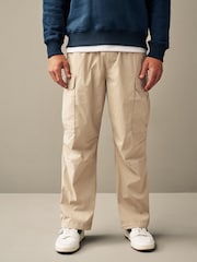 Stone Parachute Relaxed Cargo Trousers - Image 3 of 13
