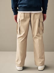 Stone Parachute Relaxed Cargo Trousers - Image 5 of 13