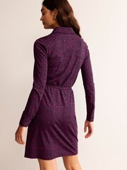 Boden Purple Jessie Jersey Shirt Dress - Image 2 of 6