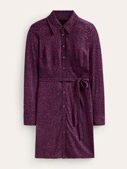 Boden Purple Jessie Jersey Shirt Dress - Image 6 of 6