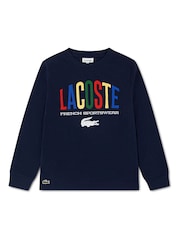 Футболка с длинными рукавами и принтом Lacoste - Изображение 1 3