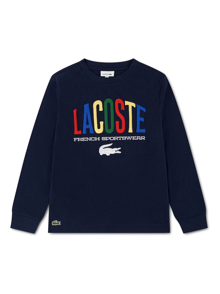 Футболка с длинными рукавами и принтом Lacoste - Изображение 1 3