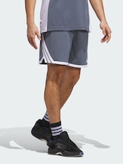 adidas Grey 3G Speed Basketball Aeroready Shorts - Image 1 of 5