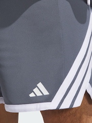 adidas Grey 3G Speed Basketball Aeroready Shorts - Image 3 of 5