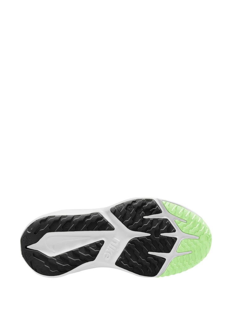 Nike White/Lime Junior Star Runner 4 Trainers - Image 4 of 4