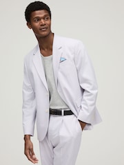 Lilac Purple Relaxed Fit Motionflex Stretch Suit Jacket - Image 1 of 10