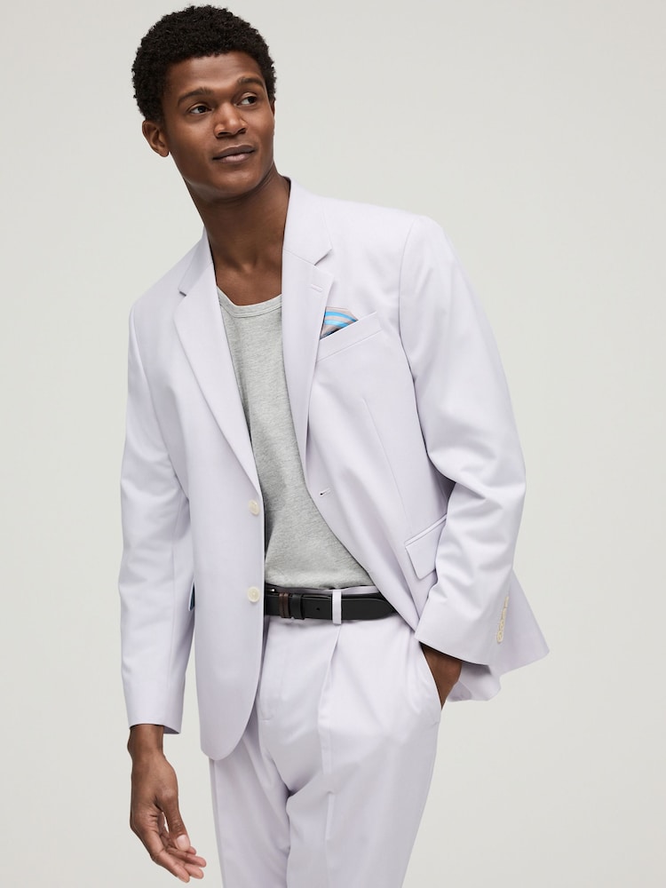 Lilac Purple Relaxed Fit Motionflex Stretch Suit Jacket - Image 1 of 10