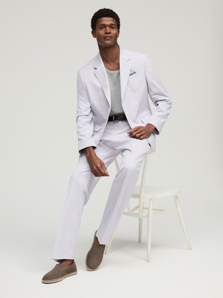 Lilac Purple Relaxed Fit Motionflex Stretch Suit Jacket - Image 2 of 10