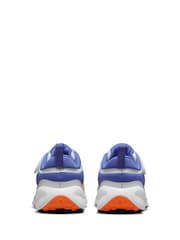 Nike White/Blue Junior Revolution 7 Trainers - Image 4 of 8