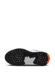 Nike White/Blue Junior Revolution 7 Trainers - Image 5 of 8