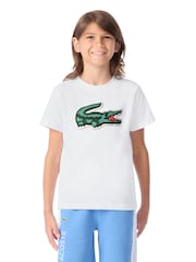 Lacoste White Puff T-Shirt - Image 1 of 7