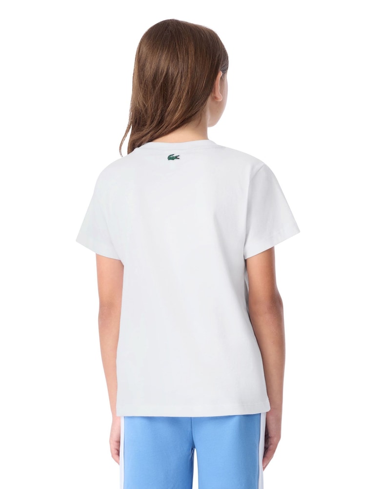 Lacoste White Puff T-Shirt - Image 2 of 7 Lacoste White Puff T-Shirt - Image 2 of 7