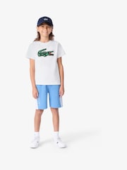 Lacoste White Puff T-Shirt - Image 4 of 7