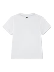 Lacoste White Puff T-Shirt - Image 6 of 7