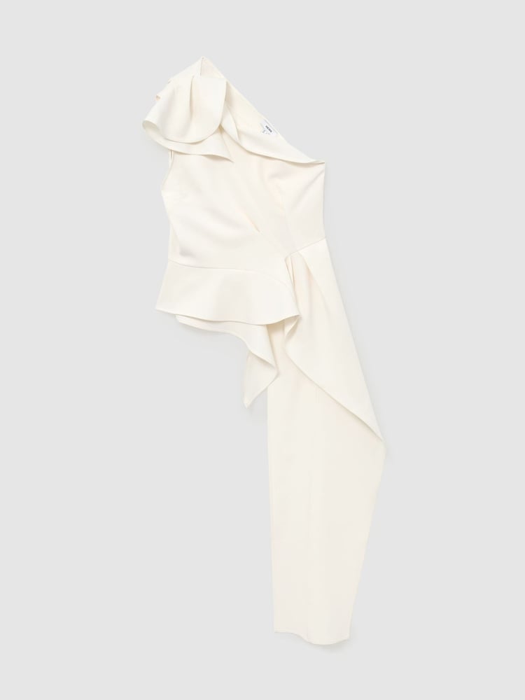 Reiss Rosa One-Shoulder Structured-Frill Top - 8的图像2｝