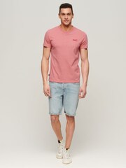 Superdry Pink Vintage Logo Cap Sleeve T-Shirt - Image 2 of 5
