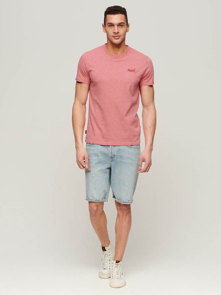 Superdry Pink Vintage Logo Cap Sleeve T-Shirt - Image 2 of 5