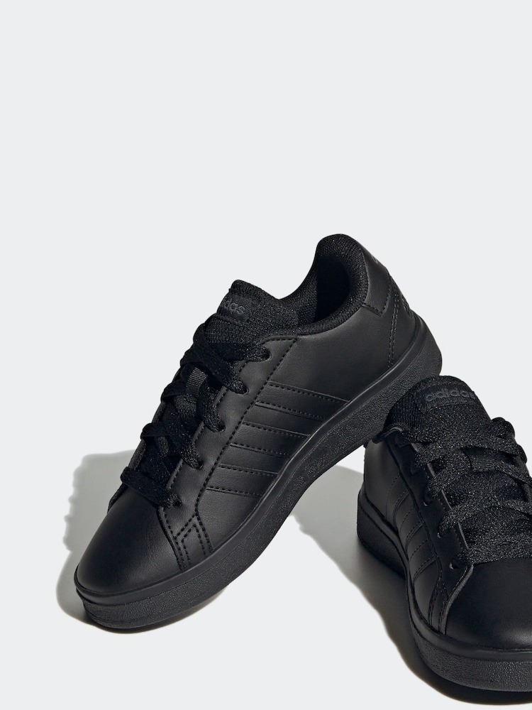 Buy adidas Black Grand Court Lace-Up Kids Trainers from Next Indonesia