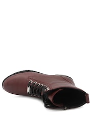 Jones Bootmaker Burgundy Red Ankle Casual Boots - Image 6 of 6