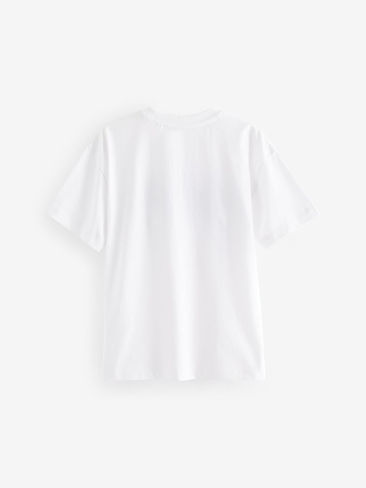 White 100% Cotton Licensed Flip Sequin Batman T-Shirt (3-15yrs) - Image 2 of 4