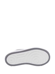 Белый/серебристый - Nike Junior Air Force 1 Low Easy On Trainers - Image 4 of 4