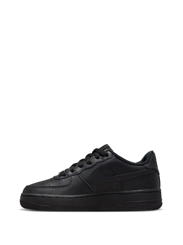 Nike Black Air Force 1 Youth Trainers - Image 12 of 19