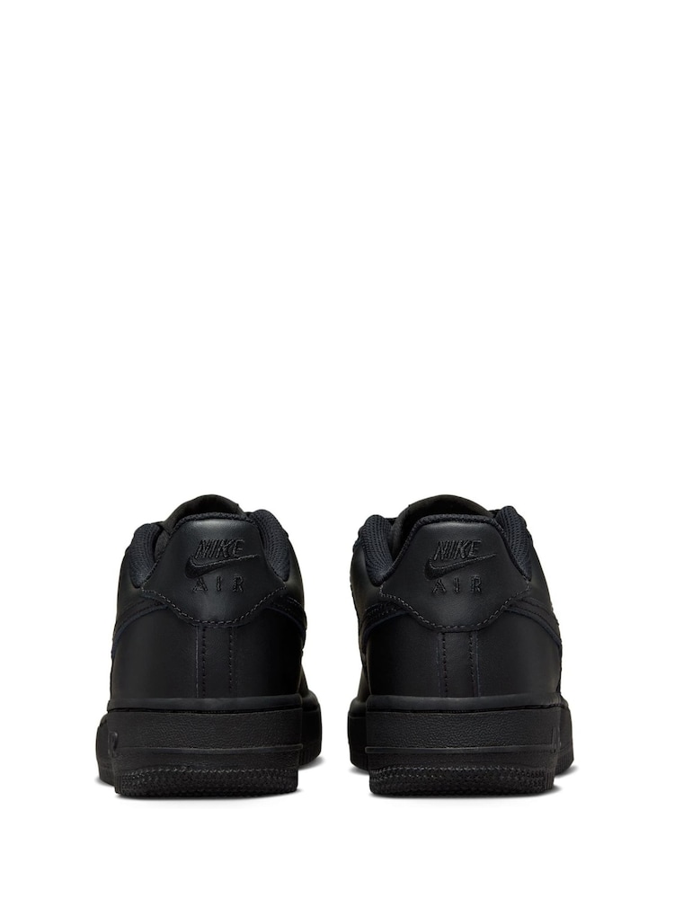 Nike Black Air Force 1 Youth Trainers - Image 14 of 19