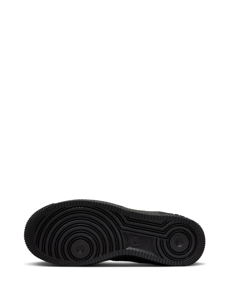 Nike Black Air Force 1 Youth Trainers - Image 17 of 19