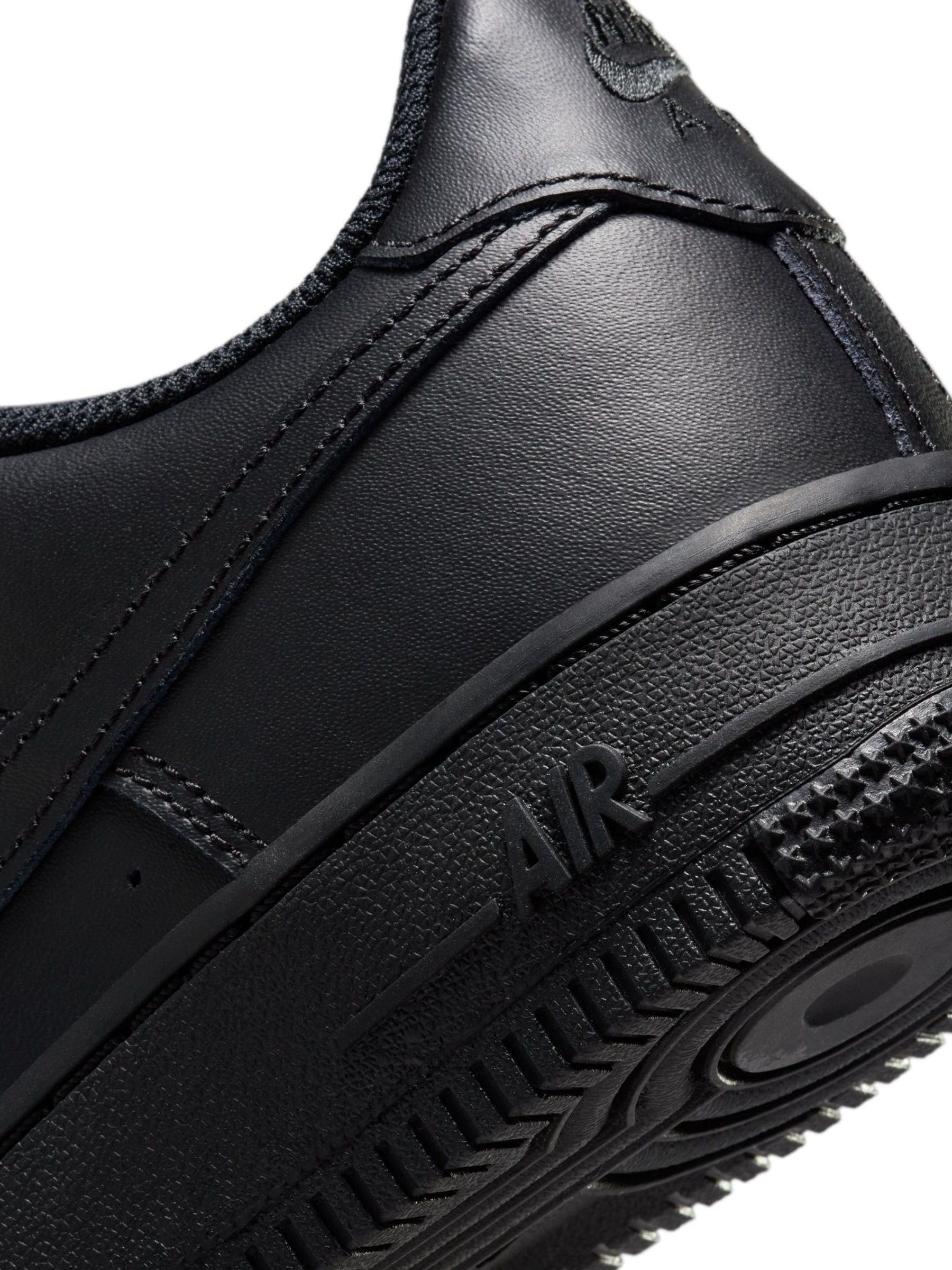 Black Nike Air Force 1 Youth Trainers