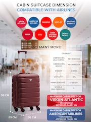 Flight Knight 56x36x23cm 4 Wheel ABS Hard Case Cabin Carry On Hand Luggage - Image 6 of 7
