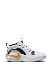 Nike White/Gold Junior Air Zoom Cross-Over 2 Trainers - Image 1 of 11