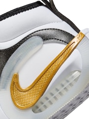 Nike White/Gold Junior Air Zoom Cross-Over 2 Trainers - Image 10 of 11