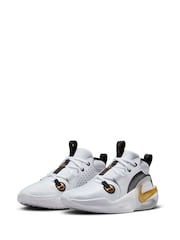 Nike White/Gold Junior Air Zoom Cross-Over 2 Trainers - Image 2 of 11