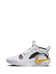 Nike White/Gold Junior Air Zoom Cross-Over 2 Trainers - Image 7 of 11