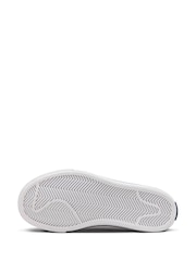 Nike White/Blue Junior Court Legacy Trainers - Image 7 of 9