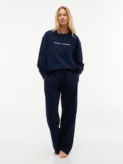 Tommy Hilfiger Blue Essential Terry Relaxed Lounge Joggers - Image 3 of 5