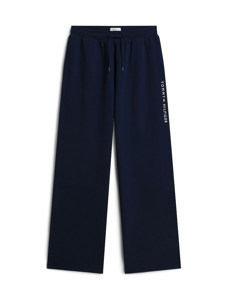 Tommy Hilfiger Blue Essential Terry Relaxed Lounge Joggers - Image 5 of 5 Tommy Hilfiger Blue Essential Terry Relaxed Lounge Joggers - Image 5 of 5