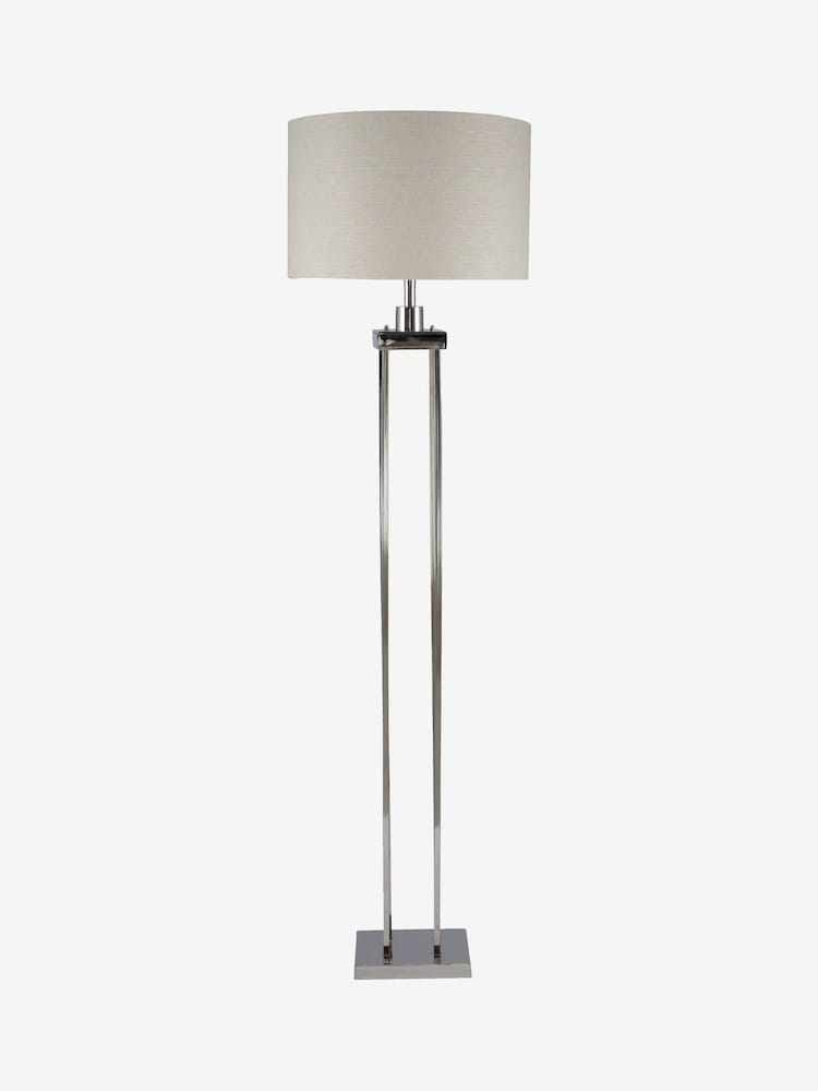 Pacific Silver Langston Nickel Floor Lamp - Image 1 of 2