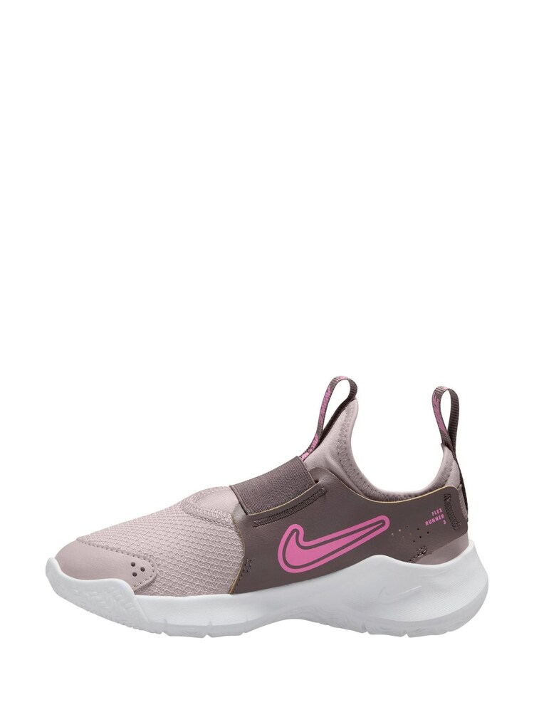 Бледно-розовый - Nike Junior Flex ковровая дорожка 3 Трейнеры - Изображение 2 из 4