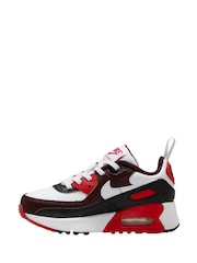 Nike Black/Red Junior Air Max 90 Easy On Trainers - Image 2 of 4