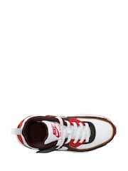 Nike Black/Red Junior Air Max 90 Easy On Trainers - Image 3 of 4
