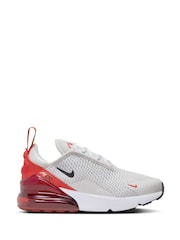 Nike Orange/White Air Max 270 Junior Trainers - Image 1 of 8