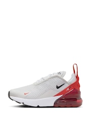 Nike Orange/White Air Max 270 Junior Trainers - Image 2 of 8