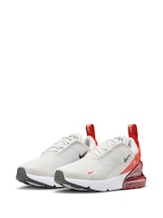 Nike Orange/White Air Max 270 Junior Trainers - Image 3 of 8