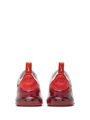 Nike Orange/White Air Max 270 Junior Trainers - Image 4 of 8