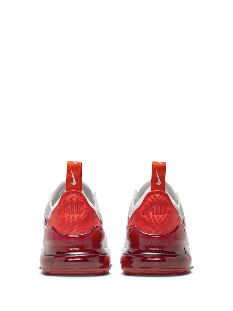 Pomarańczowy/biały - Buty sportowe Nike Junior Air Max 270 - Image 4 of 8