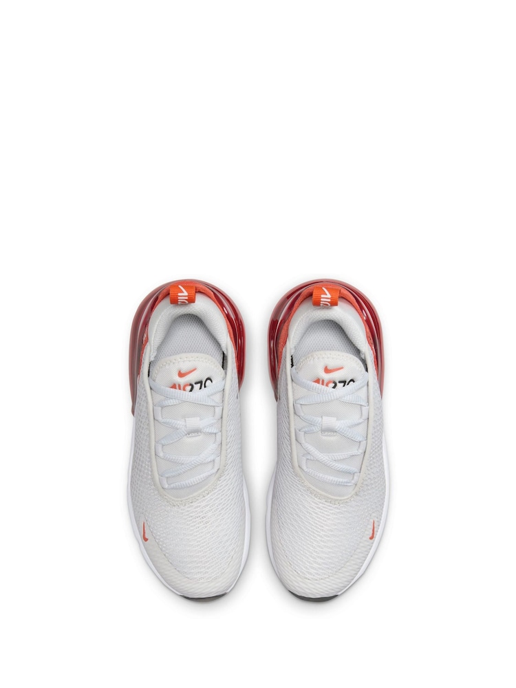 Pomarańczowy/biały - Buty sportowe Nike Junior Air Max 270 - Image 5 of 8