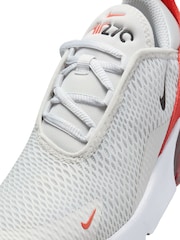 Nike Orange/White Air Max 270 Junior Trainers - Image 7 of 8