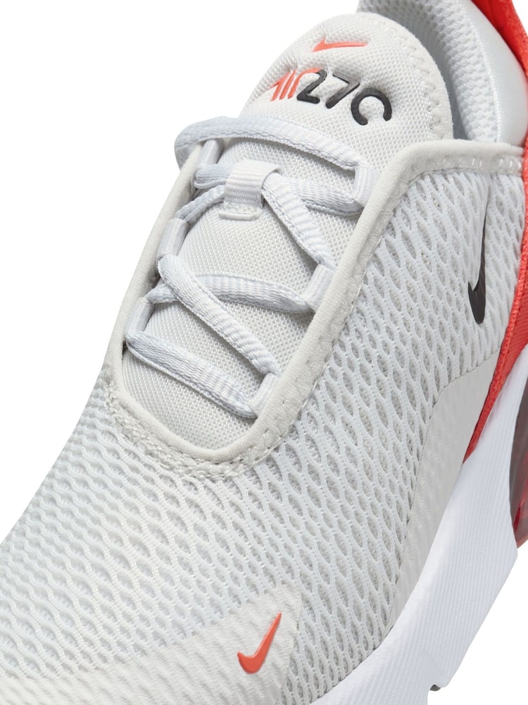 Pomarańczowy/biały - Buty sportowe Nike Junior Air Max 270 - Image 7 of 8