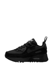 Nike Black Junior Air Max 90 Easy On Trainers - Image 2 of 4